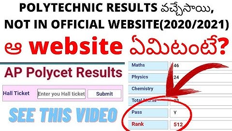 AP POLYCET RESULTS 2021 RELEASED