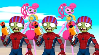 Scary Teacher 3D Troll vs Squid Game-Artillery Guns AndThe Challenge Of Overcoming Spider-man Zombie