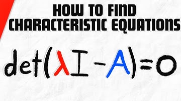 How to Find Characteristic Equation of a Matrix | Linear Algebra Exercises
