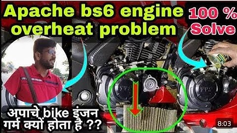 TVS Apache RTR 160 2v Overheating problem. 🔥 |Bike Engine Heating problem solver |