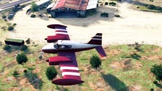 GTA 5 #22: Perseguição Épica / Salto do Avião para a Piscina - PS3