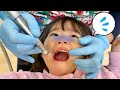はじめての歯医者さん！２歳のりんちゃんは上手にお口あーん出来るかな？　病院　診察　はみがき　しつけ　教育