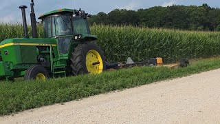 Crop tour while mowing ditches. 