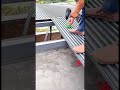 Prefab roof panels secured with screws