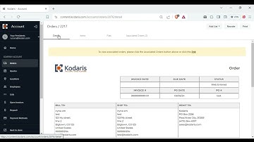 Customer Portal - Associated Orders