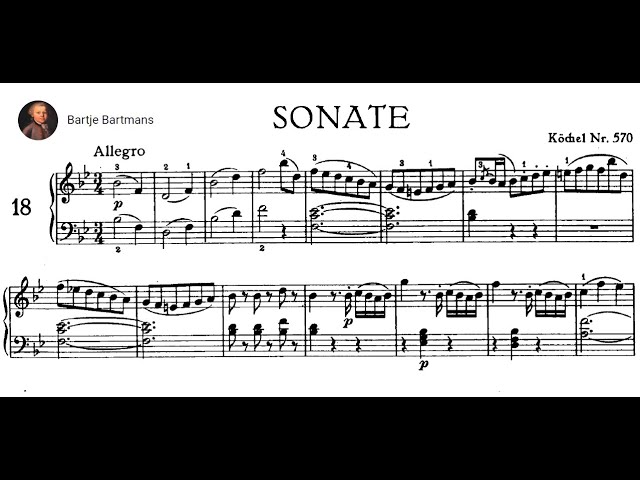 Wolfgang Amadeus Mozart - Sonate B-Dur, KV 570