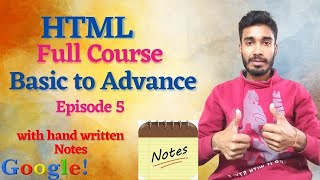 HTML full course in hindi  || Episode-5 || HTML by learnwiths2 || HTML basic to advance | Table