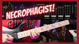 Stabwound Guitar Solo | Necrophagist (with Guitar Tabs) D Standard Tuning