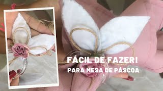 DIY - Faça você mesmo. Porta guardanapo para mesa de páscoa