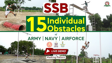 SSB GTO Individual Obstacles Live Demo | Complete SSB GTO IO- Army , Navy & Airforce | GTO Guidance