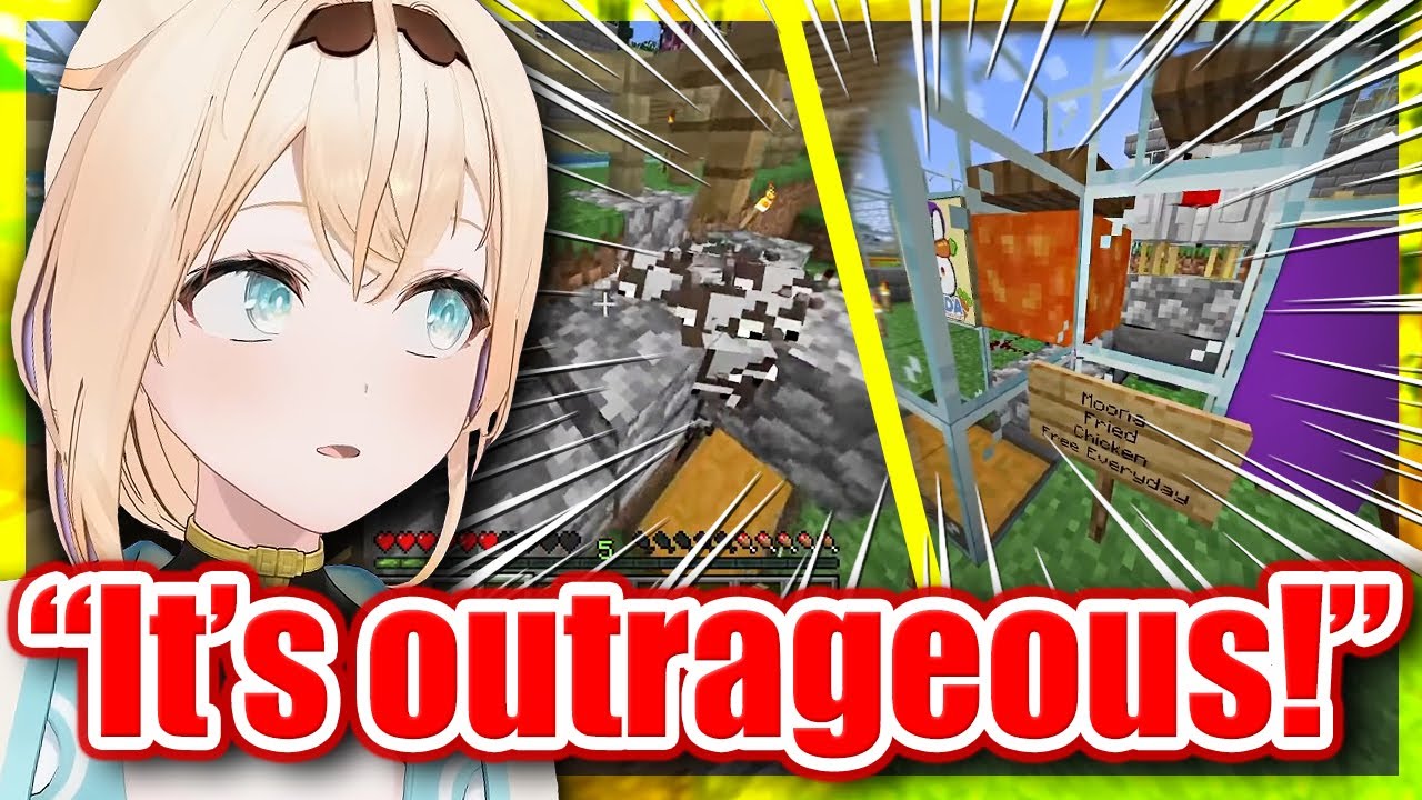 Iroha REACTS to Moona's DARK MACHINES in Minecraft 【ENG Sub Hololive】