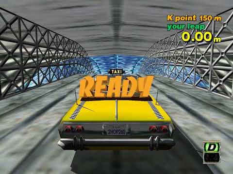 Crazy Taxi - 1-1 Crazy Jump - Extended jump length even after bumping