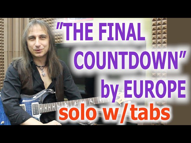 Europe The Final Countdown solo w/tabs class=