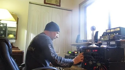 11 meter band  radio SSB DX working Ottawa station  one of my YouTube followers