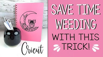 Save time Weeding your Mandala and Cricut Designs with this Trick!