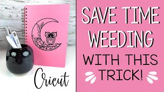Save time Weeding your Mandala and Cricut Designs with this Trick!