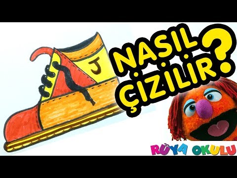 Ayakkabı Nasıl Çizilir? - Bot - Çocuklar İçin Resim Çizme - RÜYA OKULU