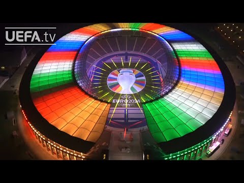 UEFA EURO 2024 logo unveiled with spectacular light show at the Olympiastadion in Berlin!