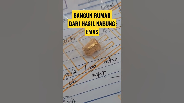 NABUNG EMAS 1 TAHUN, UNTUK BANGUN RUMAH ‼️