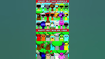 ANGRY BUT SAD GARNOLD VS HAPPY MR TREE🔥🎶MIXD VERSION #viralshorts