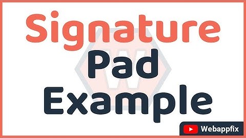 Signature Pad Demo | Laravel Signature Pad Example | PHP Signature Pad Example | Signature Generator
