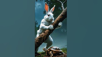 Friendship between Rabbit and Turtle 🐇🐢 #trending #shortsfeed #rabbit #turtle