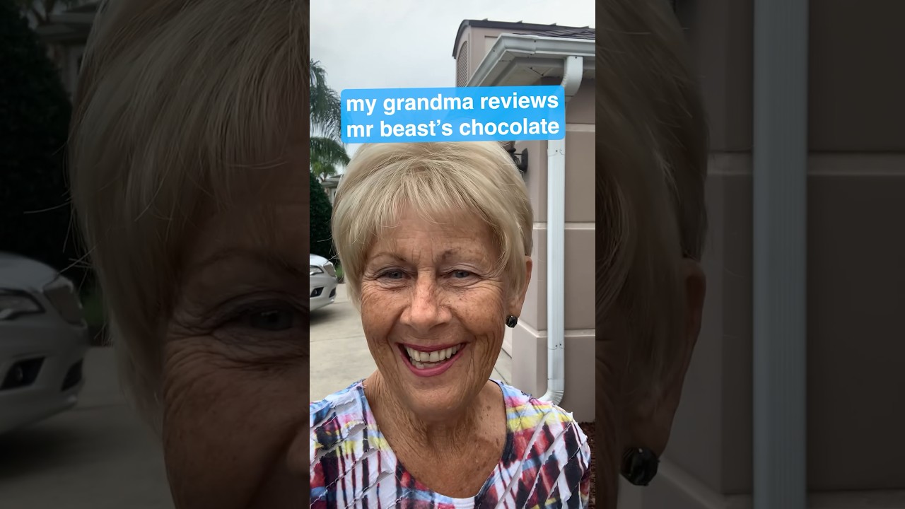 my grandma reviews feastables