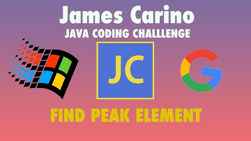 Microsoft & Google Coding Interview Question: 2 Solutions for Find Peak Element in Java