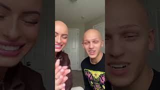 BALD TO EYEBROWS @TheRomanEmpire #makeup #bald #funny #alopecia #viral #beauty