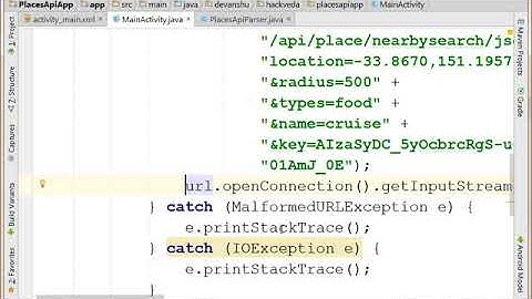JSON Parsing - How to use Google Places API - Part 2