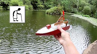 RC Paper Fan Boat 190904 Abbots Pool