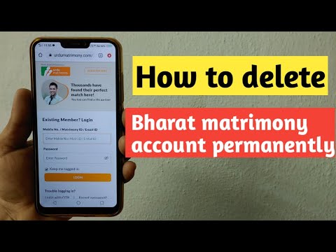 How to delete bharat matrimony account permanently