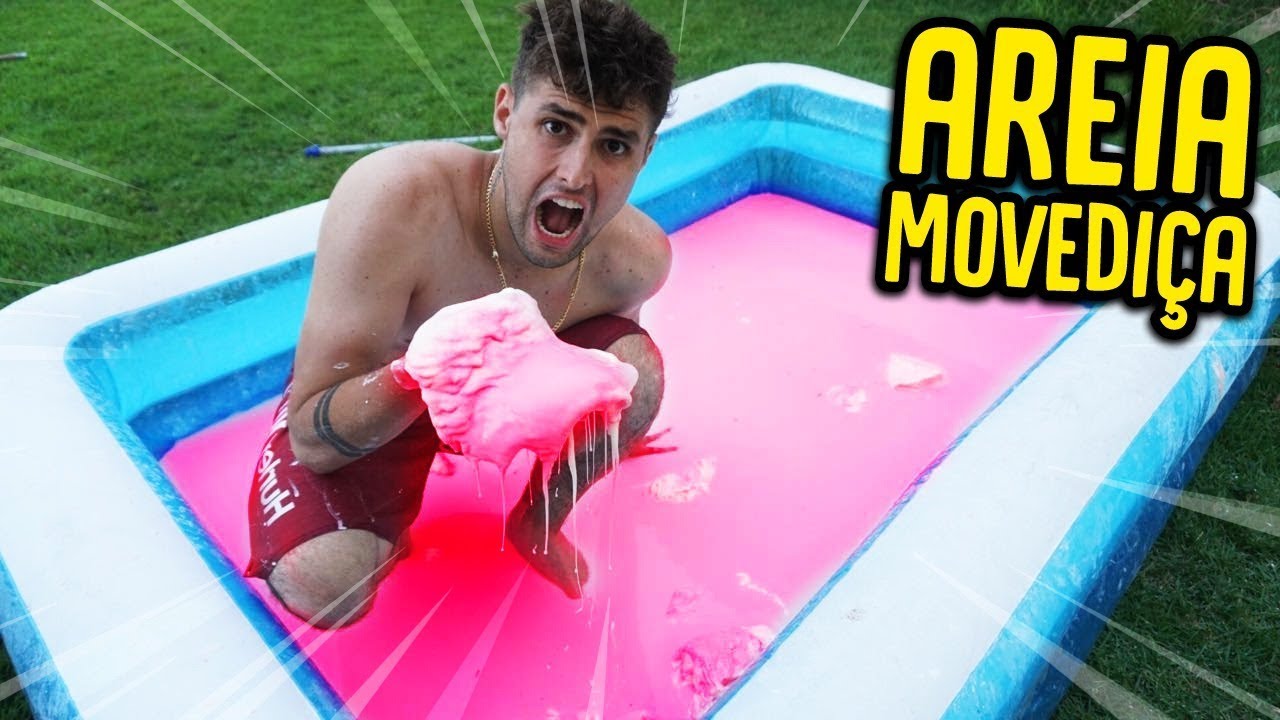 entretenimento para casamento 100 KILOS DE AMIDO NA PISCINA!! ( AREIA MOVEDIÇA ) [ REZENDE EVIL ]