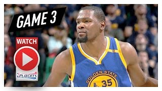 Kevin Durant Game 3 WCSF Highlights vs Jazz 2017 Playoffs - 38 Pts, 13 Reb, BEAST!