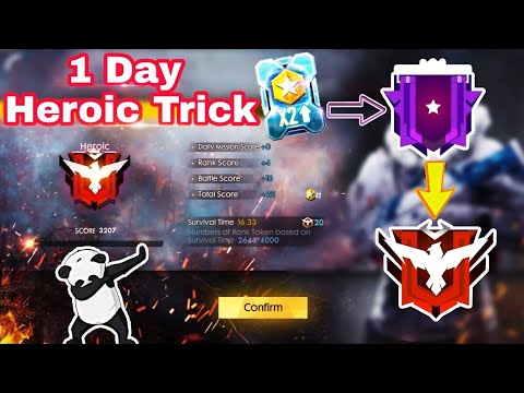 Power Of Double Rank Points Card Reach Heroic In 1 Day Garena Free Fire Battlegrounds Youtube