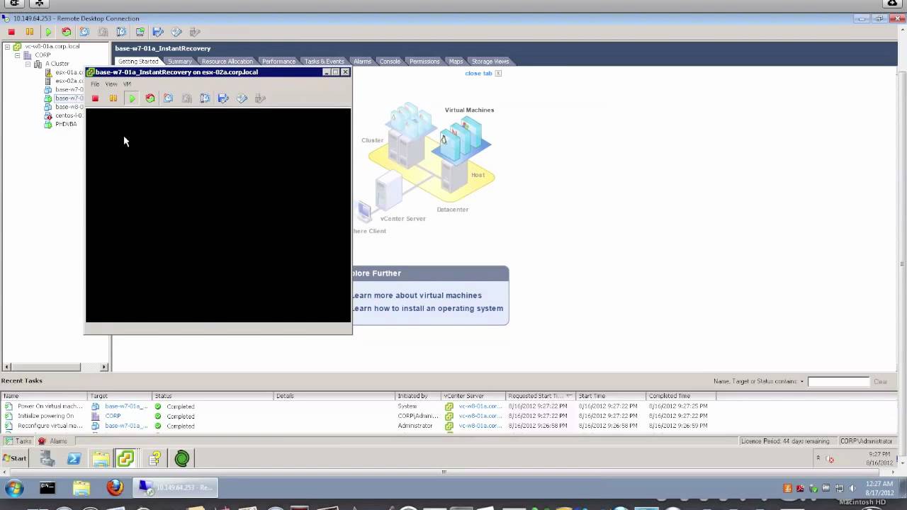 PHD Virtual Backup Instant VM Recovery