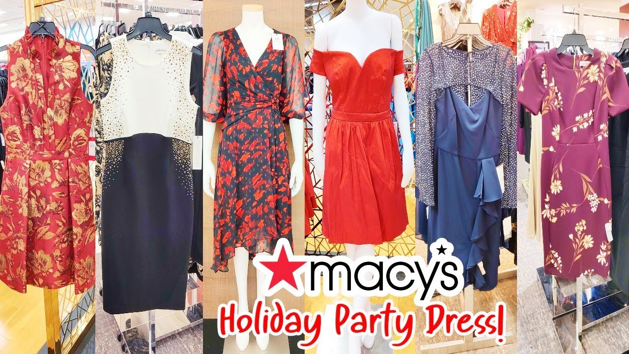 holiday dresses at macy’s