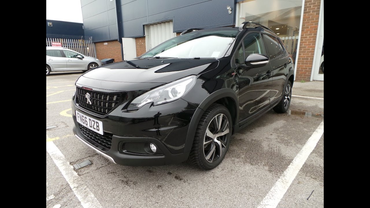 16 66 Peugeot 08 1 6 Bluehdi 1 Gt Line 5dr In Black Youtube