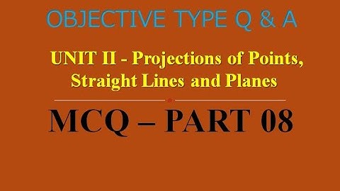 MCQ ON POINTS, LINES AND PLANES | UNIT II | PART 08 | 20 MCQs WITH ANSWERS | Q & A | ASHWIN PRABHU G