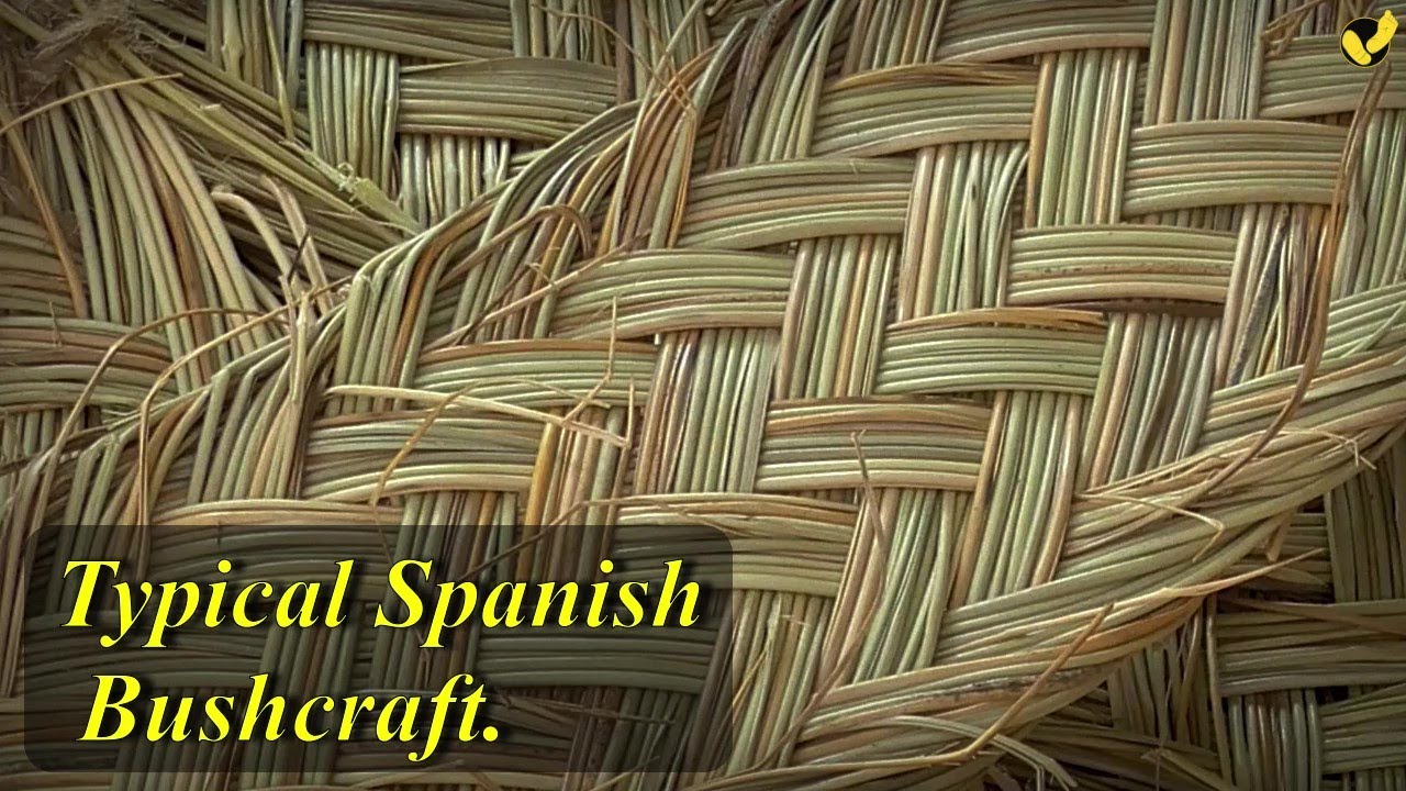 Pleita de esparto de 15 ramales / how to weave a braid of 15 branches