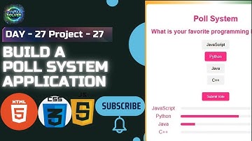 🔥 Build a Live Polling System with HTML, CSS & JavaScript | Real-Time Voting Project! 🚀