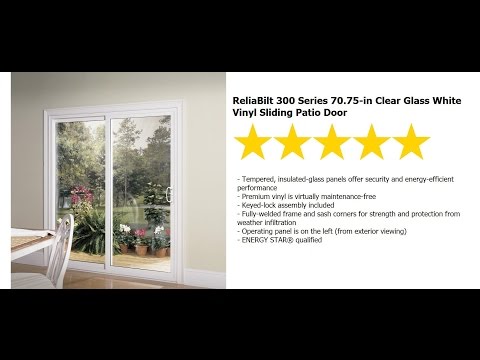 Patio Door Installation - ReliaBilt Series 300 Sliding 6 ft RB Vinyl Patio Door
