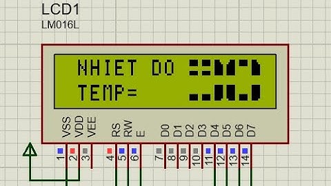 Đo nhiệt độ dùng cảm biến LM35 hiển thị LCD