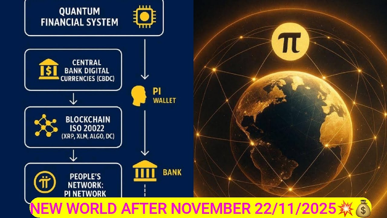 QUANTUM FINANCIAL SYSTEM(QFS)💥CBDC/ISO20022👉PI NETWORK IN THE NEW WORLD  AFTER NOVEMBER 22/2025💥