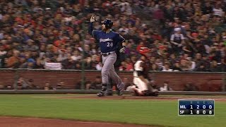 MIL@SF: Lucroy homers off Bumgarner, ties game in 5th Profile