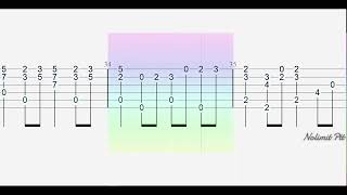 Video thumbnail of "Pachelbel's Canon (Canon in D) Guitar tab"