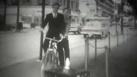 Red & Fred - Let's Go! - Bicycle (B&W)