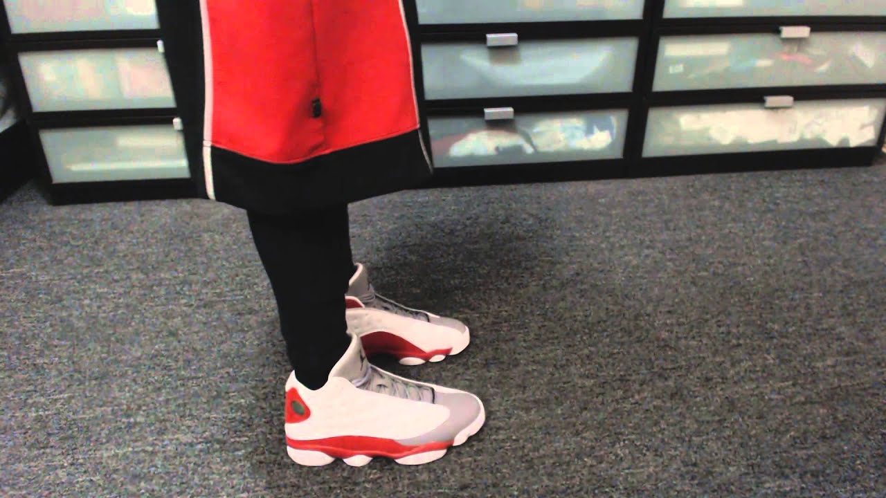 jordan 13 grey toe on feet