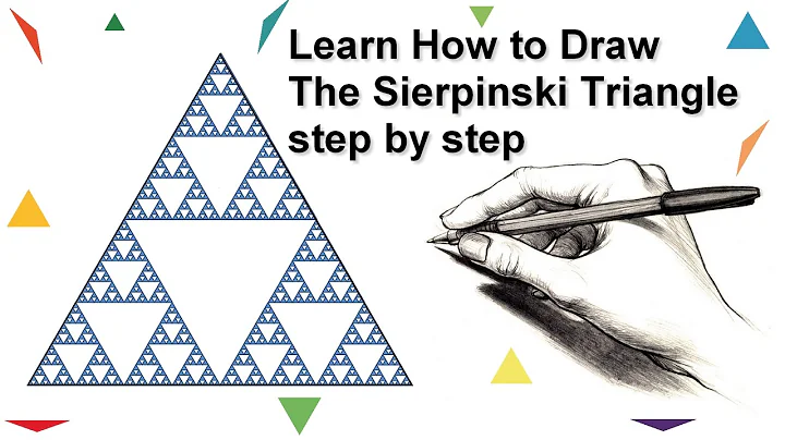 Mathematics Fractals : Learn How to Draw The Sierpinski Triangle | step by step