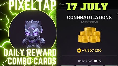 PixelTap by Pixelverse daily combo cards | 100% Completion | 16 July, 2024| Pixeltap daily combo |